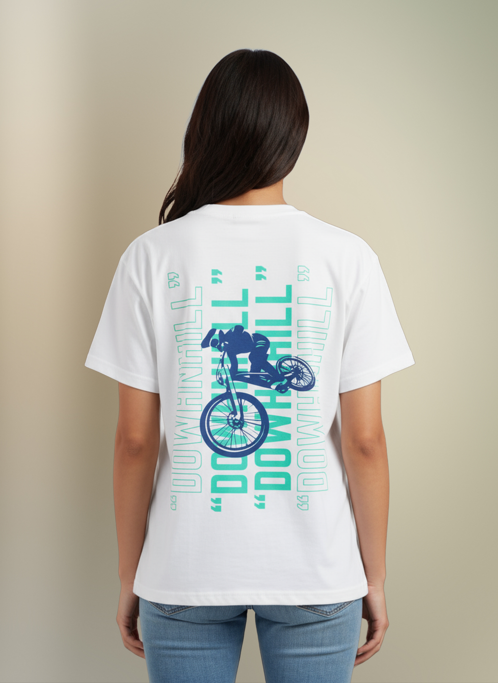 Downhill - Unisex Oversized Fit T-Shirt White