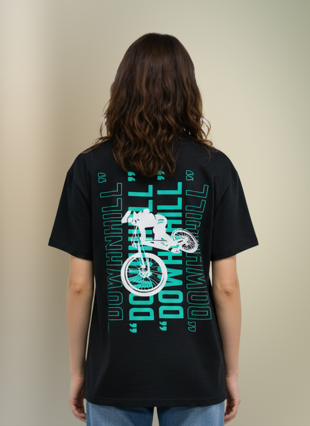 Downhill - Unisex Oversized Fit T-Shirt Black