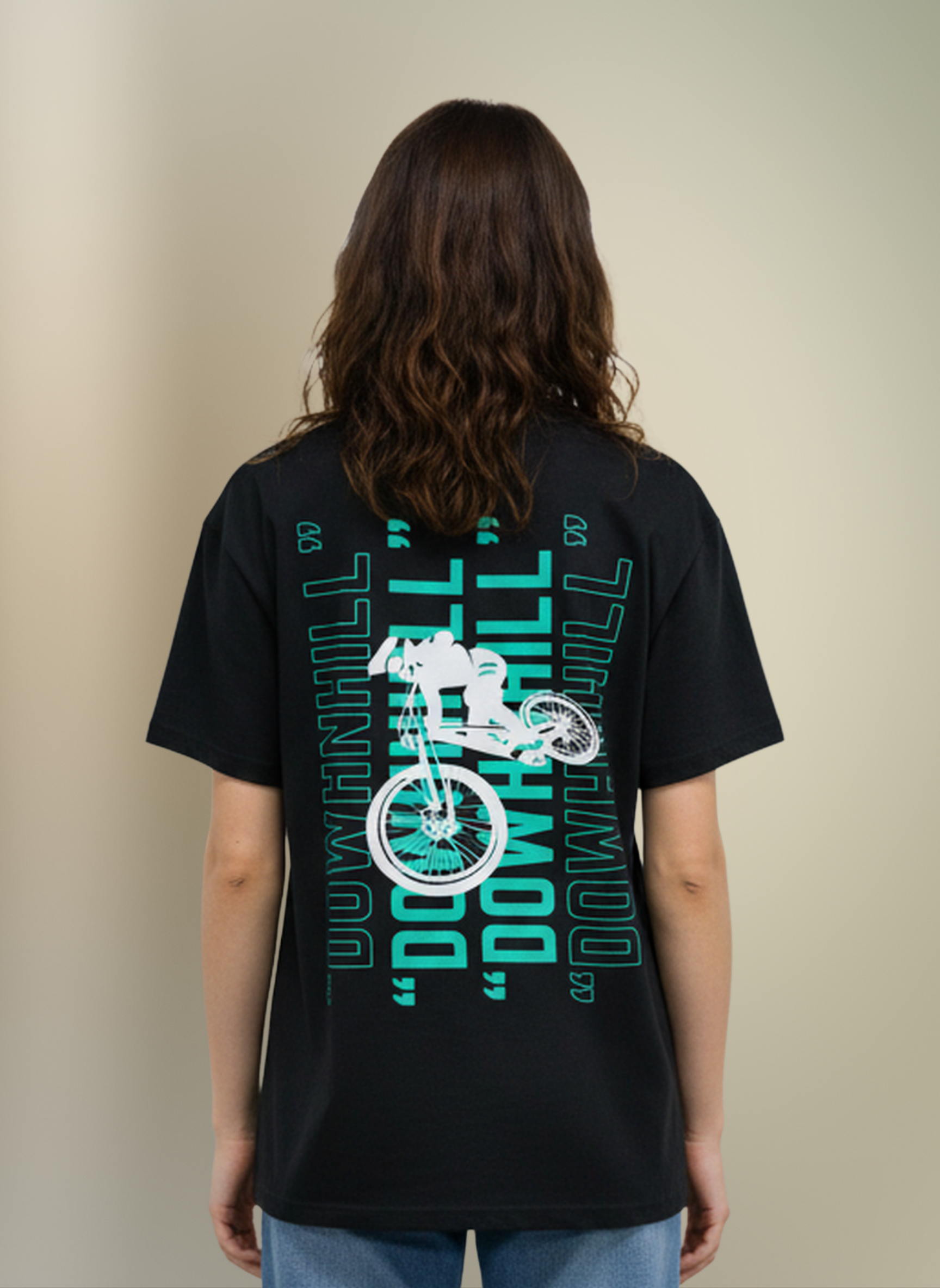 Downhill - Unisex Oversized Fit T-Shirt Black