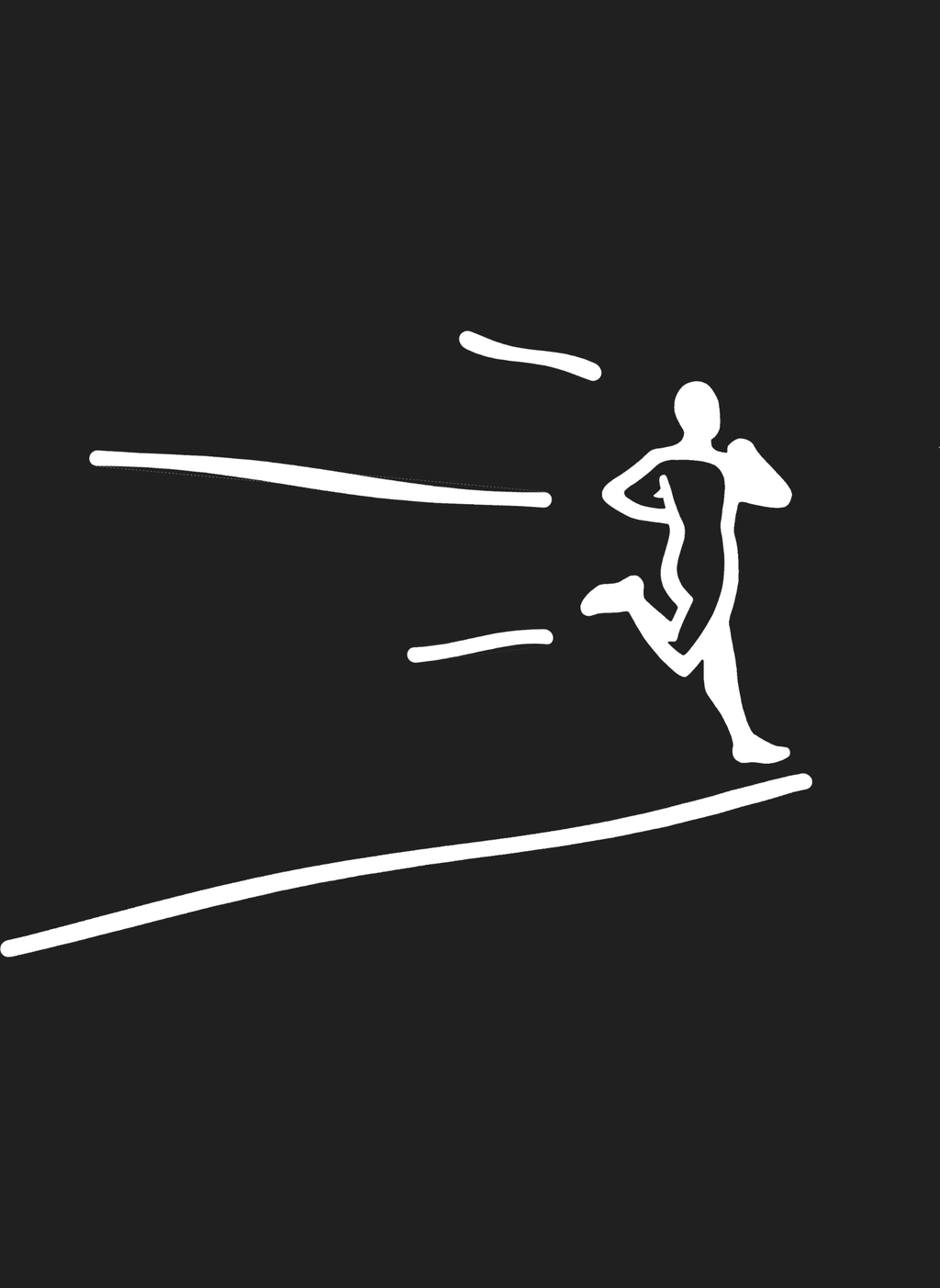 Kinetic Runner - Unisex Regular Fit Cotton T-Shirt Black