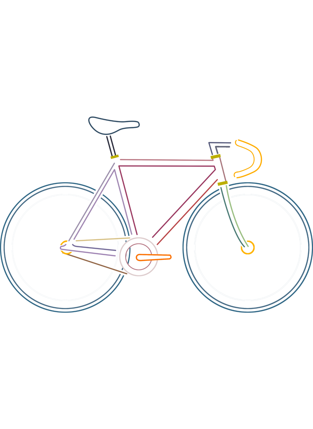 Neon Bike - Unisex Regular Fit Cotton T-Shirt White