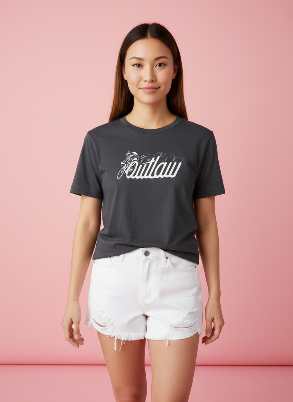 Outlaw  - Unisex Regular Fit Cotton T-Shirt Black