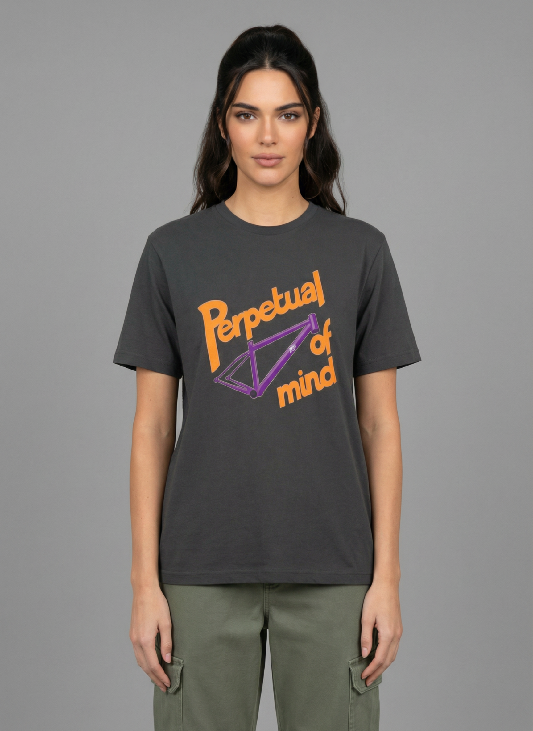 Perpetual Frame Of Mind - Unisex Regular Fit Cotton T-Shirt Black