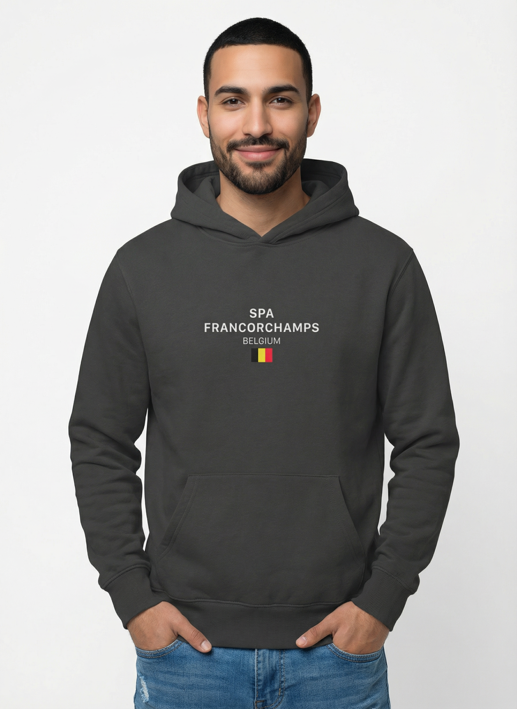 Spa Francorchamps - Unisex Regular Fit Cotton Hoodie Black