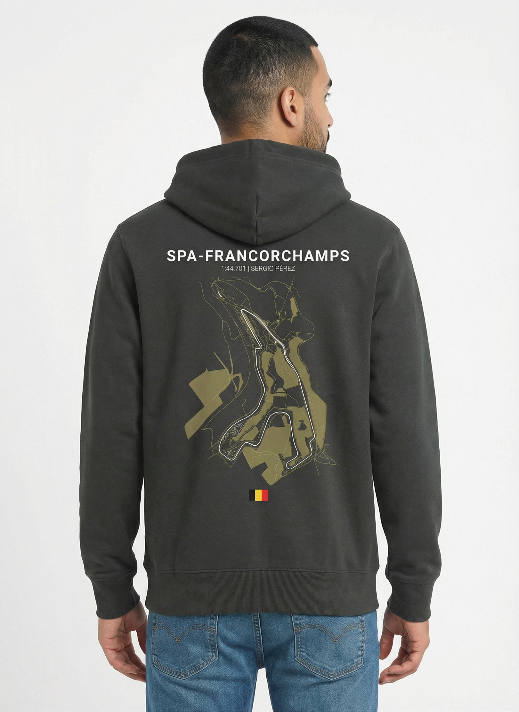 Spa Francorchamps - Unisex Regular Fit Cotton Hoodie Black