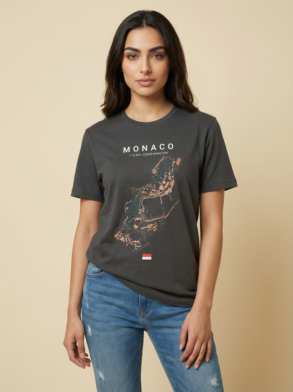 Monaco - Unisex Regular Fit T-Shirt Black