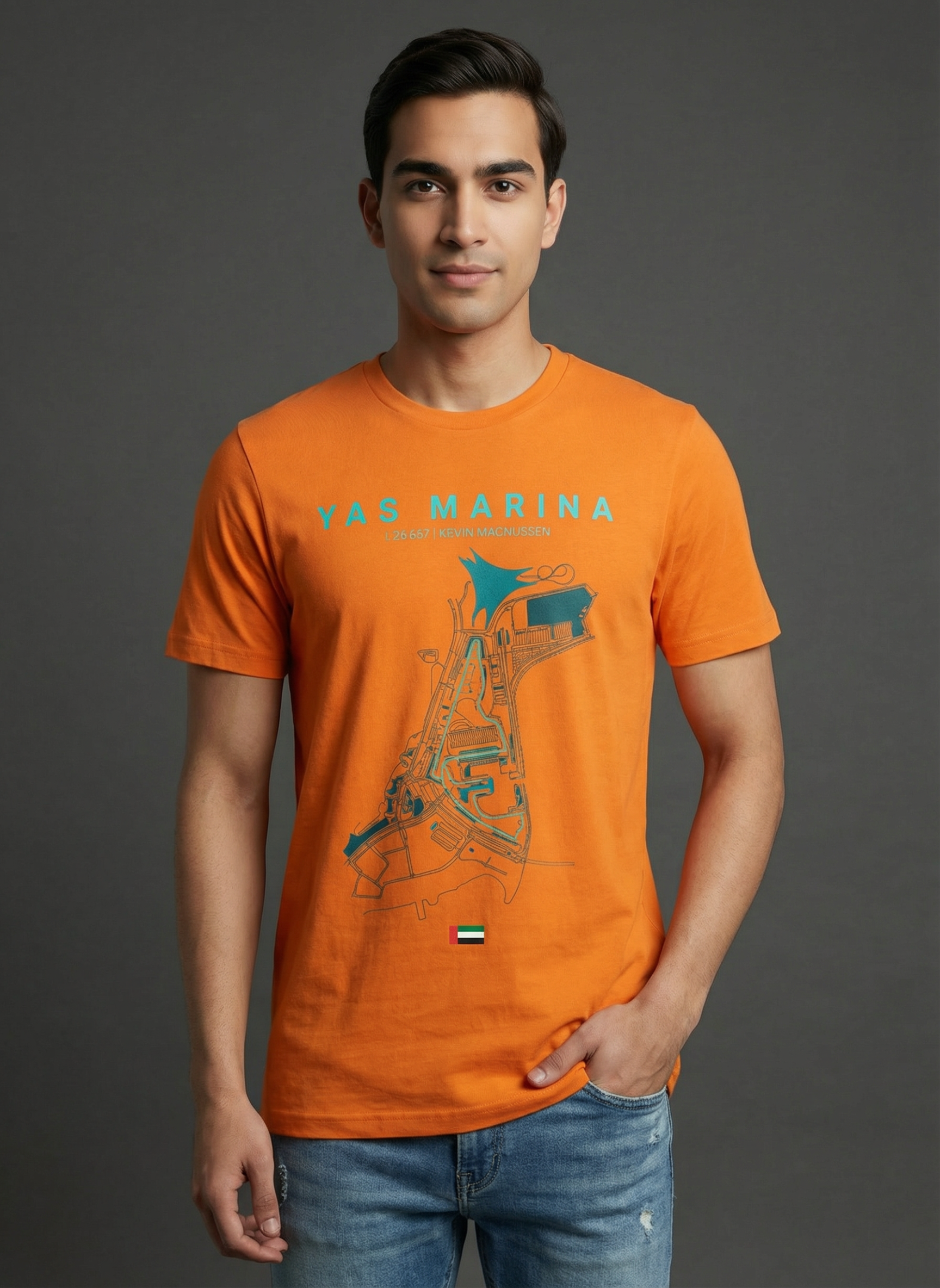 Yas Marina - Unisex Regular Fit T-Shirt Orange